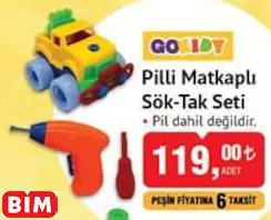 GOKİDY PİLLİ MATKAPLI SÖK-TAK SETİ OYUNCAK